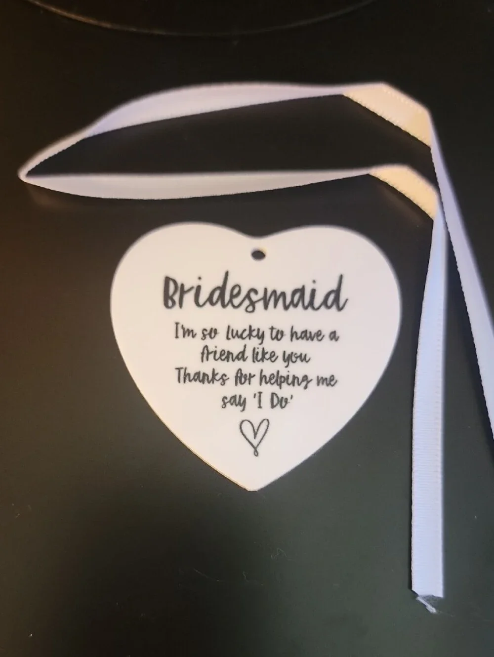 Set Of 5 Bridesmaid White Tote Bags with Pink Accessories